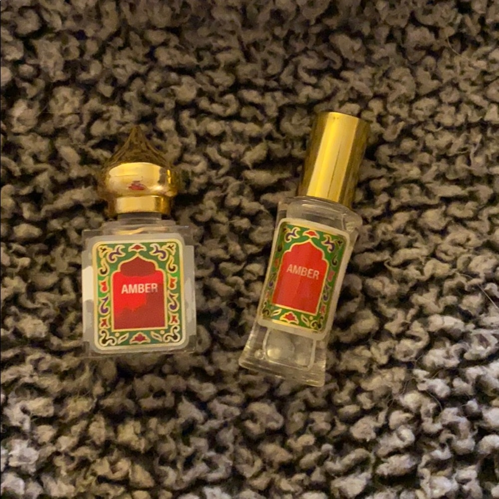 Amber body oils